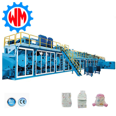 kopen 800 stuks per minuut Baby luier productie lijn Full Servo luier productie apparatuur online manufacture