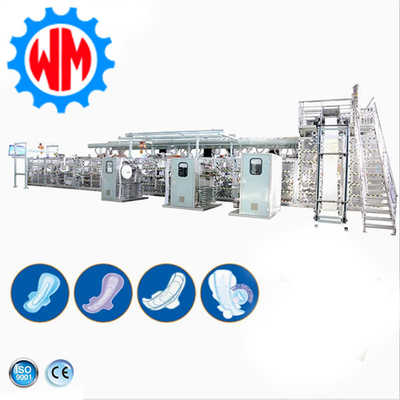 kopen Volledige servo baby luier maken machine hoge snelheid automatisch systeem met goede naverkoop online vervaardiging