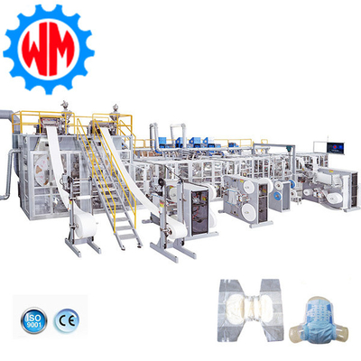 kopen 97% gekwalificeerd tarief met 250-450pcs/min Adult Diaper Making Machine online vervaardiging