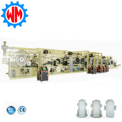 kopen Full-Servo Automatic Lady Sanitary Napkin Raw Material Complete Productie Lijn maken Machine online manufacture