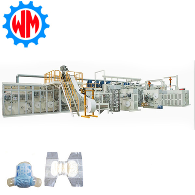 kopen Customizable High Speed 400pcs/min Adult Diaper Making Machine PLC Control with CE online vervaardiging