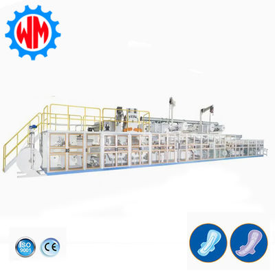 kopen 1200 stuks/min Volledige Servo Maandverbandmachine met Grondstof Export online vervaardiging