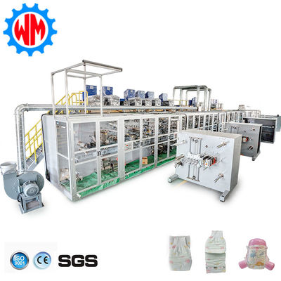 kopen 800Pcs/Min Full Servo Baby Diaper Making Machine Unstandard Customized CE ISO9001 Factory online vervaardiging