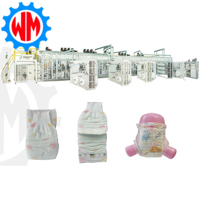 2025 Nieuwe full servo baby luier maken machine PLC controle met verpakkingssysteem