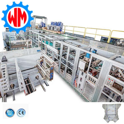 Hoog efficiënte volledige servo baby luier productielijn PLC controle wereldwijde export