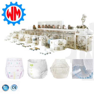 Productielijn voor baby luiers met een hoog rendement en een intelligent verpakkingssysteem