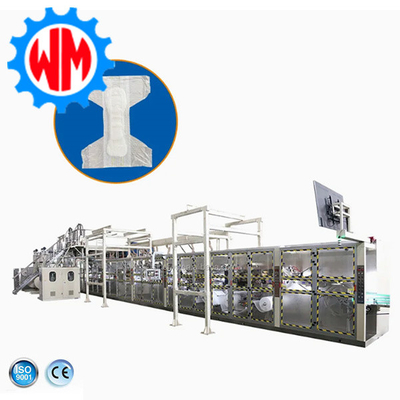 Eenmalige luiermachine 600 stuks per minuut met verpakkingssysteem