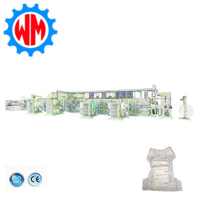 Nieuw model High Speed Full Servo Baby luier productielijn met professioneel ontwerp