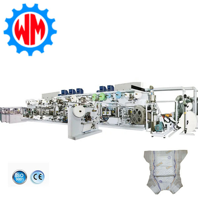 Makkelijk onderhoud Baby luier maken machine Geautomatiseerde materiaal distributie