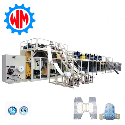 High Speed Full Servo Adult Diaper Making Machine Professionele aanpassing met CE