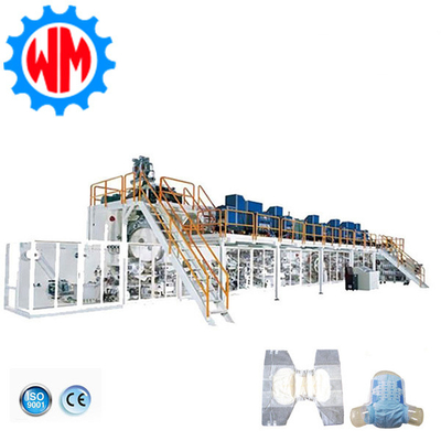 High Speed Adult Diaper Making Machine Automatisch besturingssysteem Lagere energie