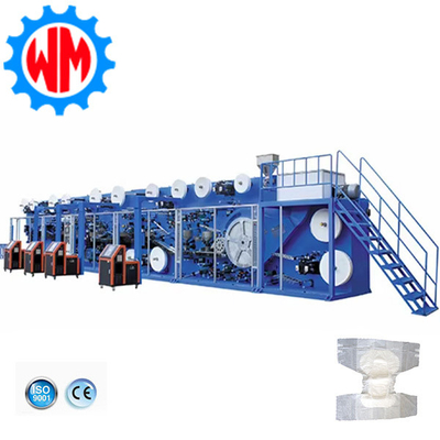 High Speed Adult Diapers Productielijn 250-400 stuks/min Intelligente systeem