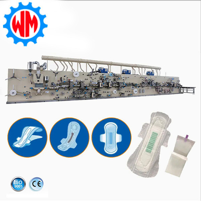 Hoge efficiëntie Full Servo Sanitary Pad Machinery Export naar Zuidoost-Azië
