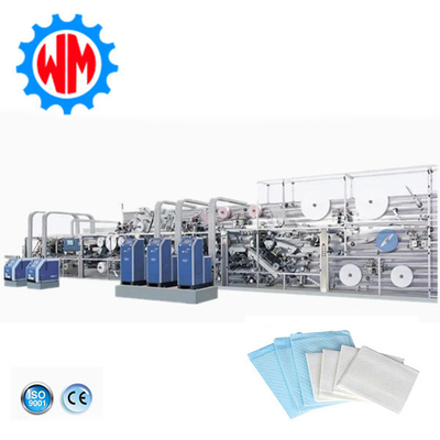 Hoge efficiëntie Underpad Maken Machine Easy Operation Op maat