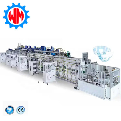 Global Export Full Servo Big Ring Waist Baby Diaper Making Machinery Op maat met CE
