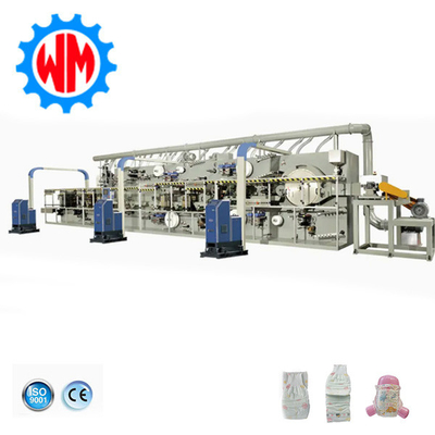 Fabriek van leveranciers Full Servo Big Ring Waist Baby Diaper Making Machinery met CE