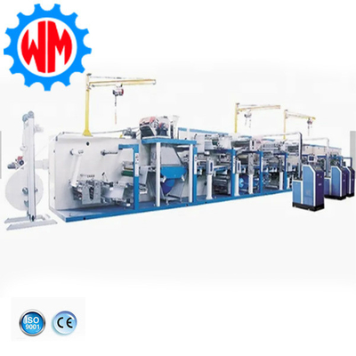 Volledig automatische grote ring taille baby luier maken machine met verpakkingssysteem wereldwijde export
