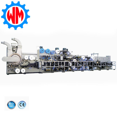 Volledige servo panty liner machine met verpakkingssysteem wereldwijde export