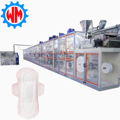Warm verkopen Nieuw ontwerp sanitaire pad productielijn met verpakkingsmachine gemakkelijke bediening