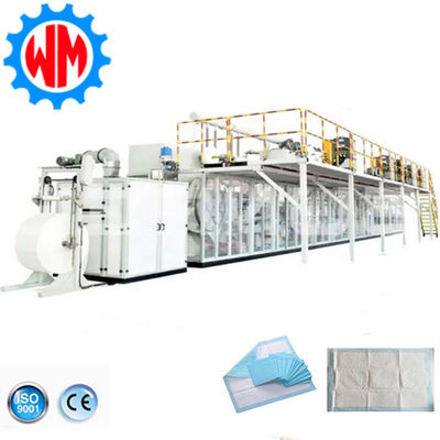 Energiebesparende Full Servo Mattress Pad Machine Underpad Productielijn Auto Stacker