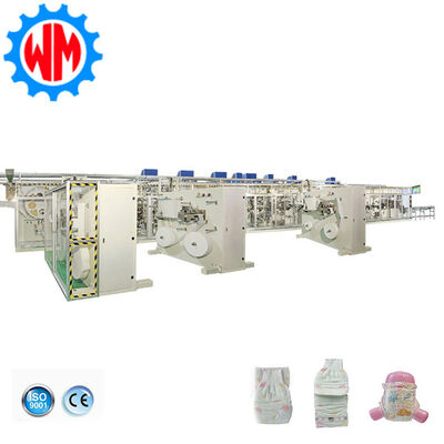 Volledige servo baby luier maken machine Automatische makkelijke werking 700pcs/min Stabiel